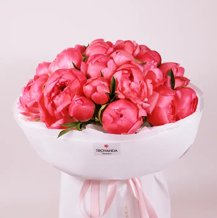 Букеты пионов купить