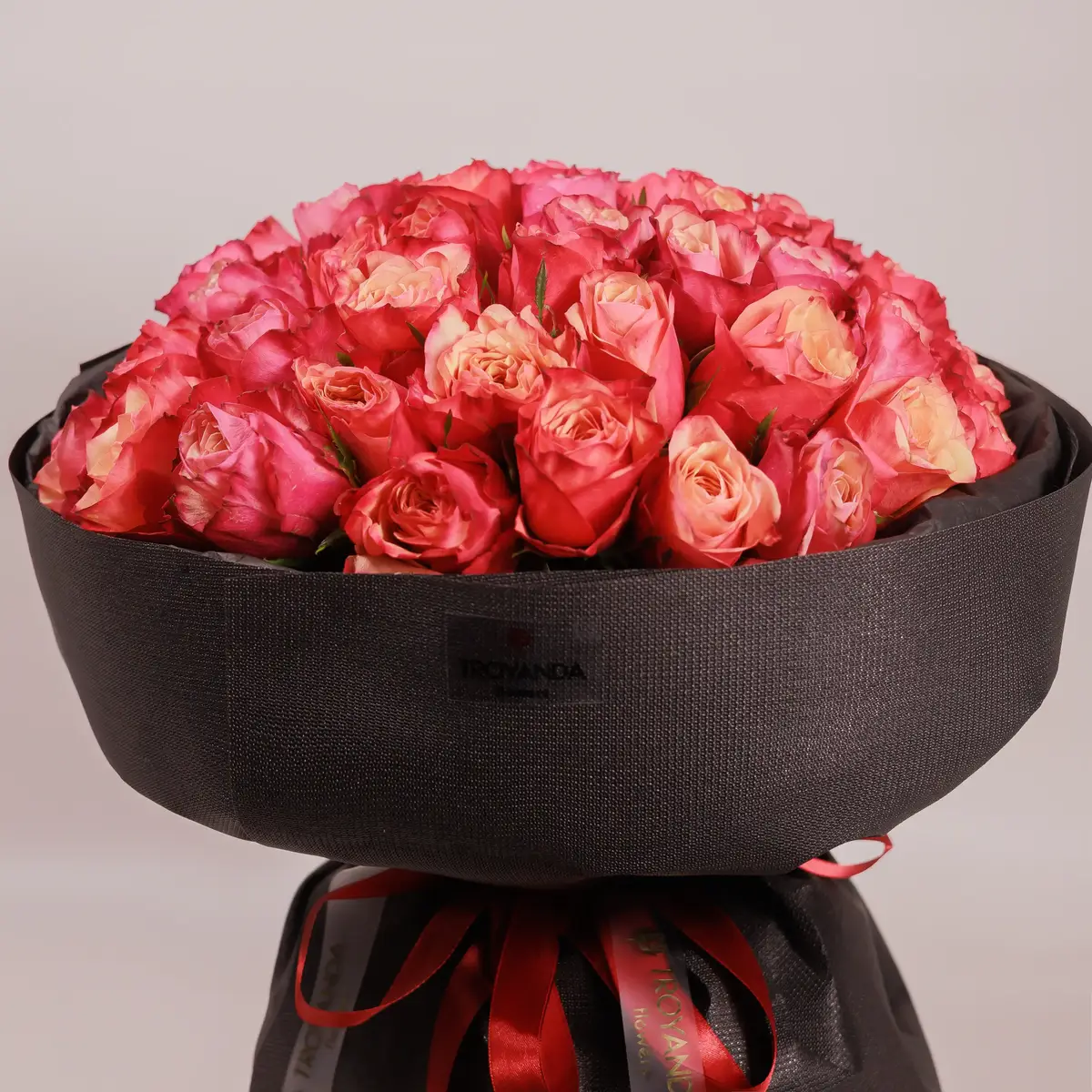 Букет 51 Роза Богарт купить недорого в Украине, фото 2