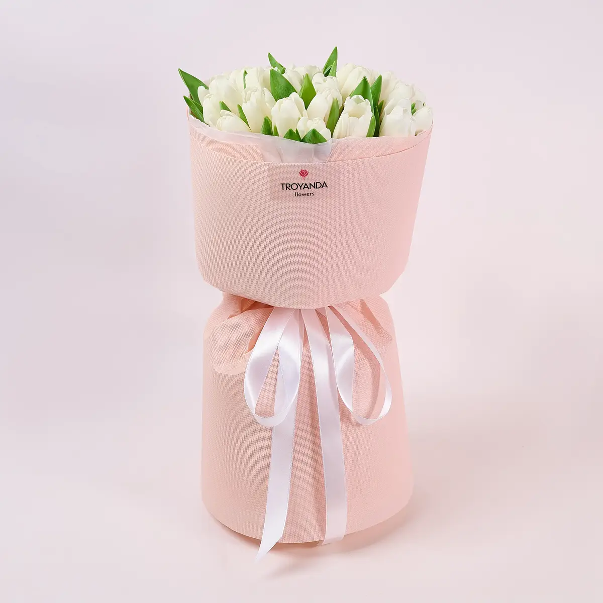 Букет 25 Белых Тюльпанов купить