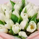 Букет 25 Белых Тюльпанов купить