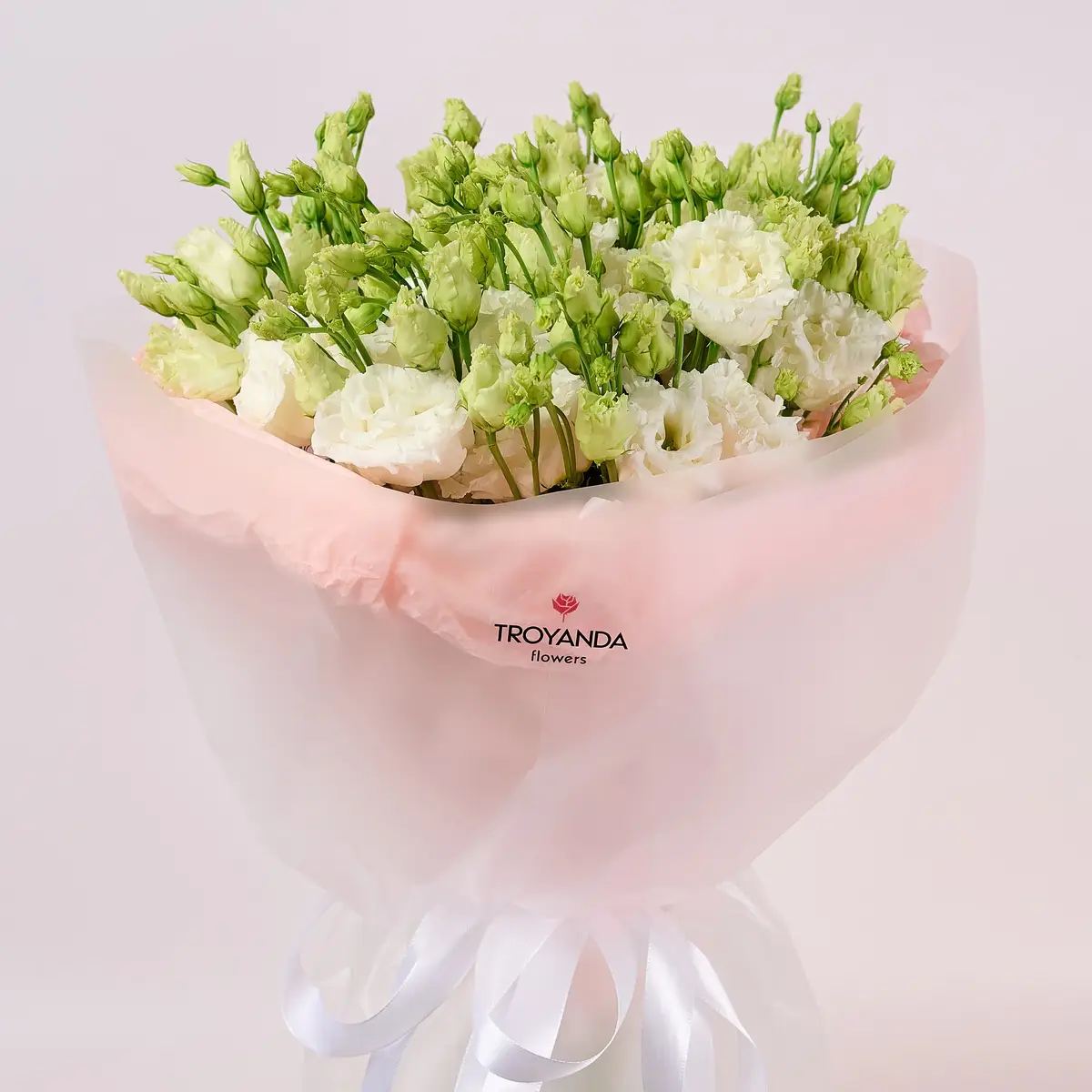 Букет 11 белых еустом купить недорого в Украине, фото 2