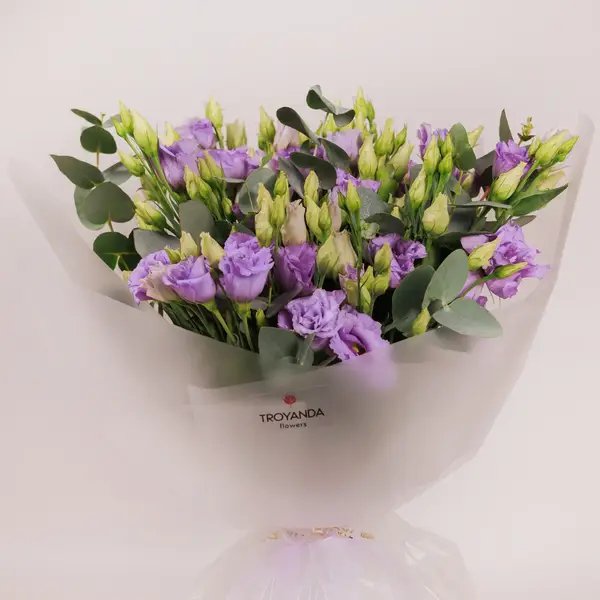 Букет 9 Лавандових еустом купити