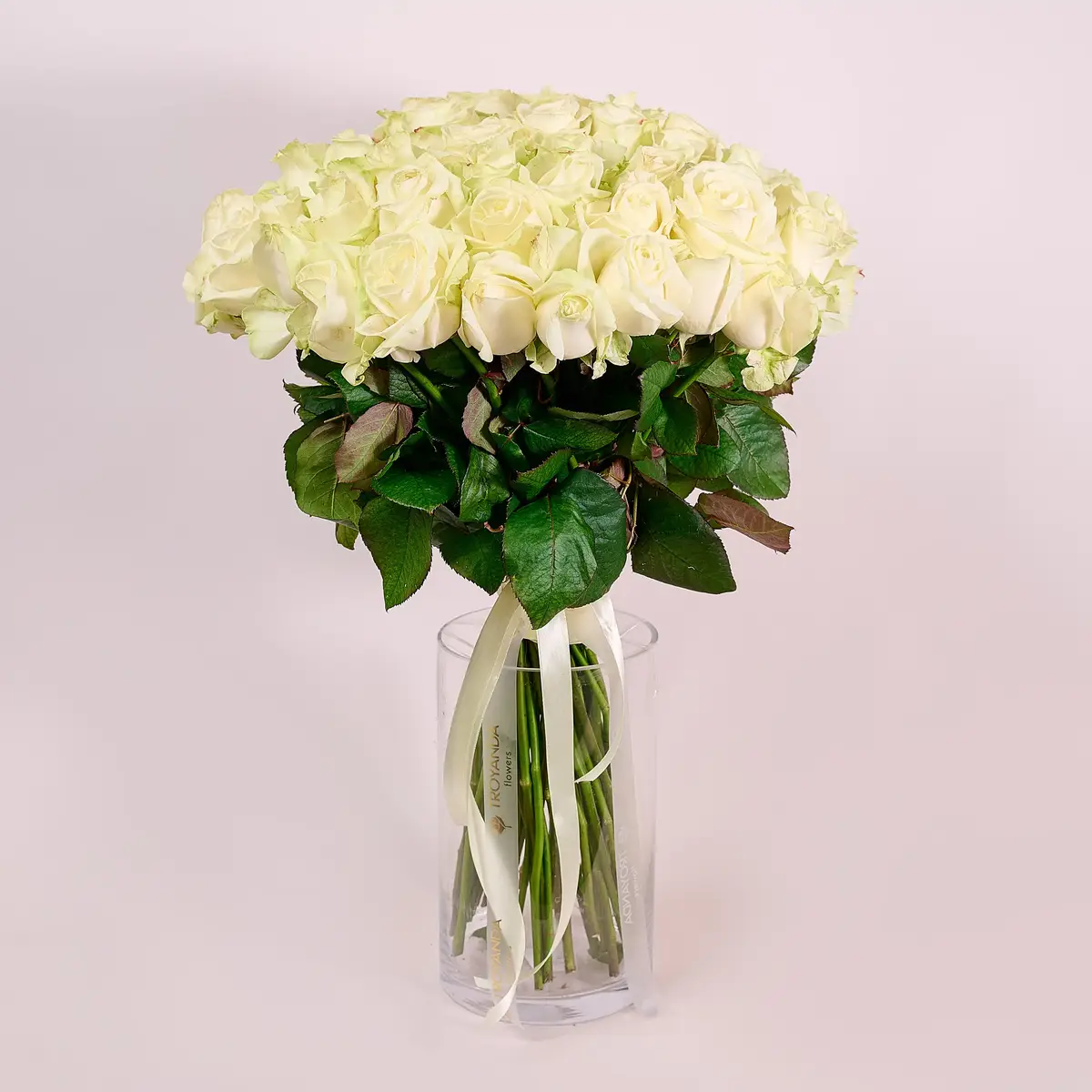 Букет 51 Троянда біла Аваланч купити