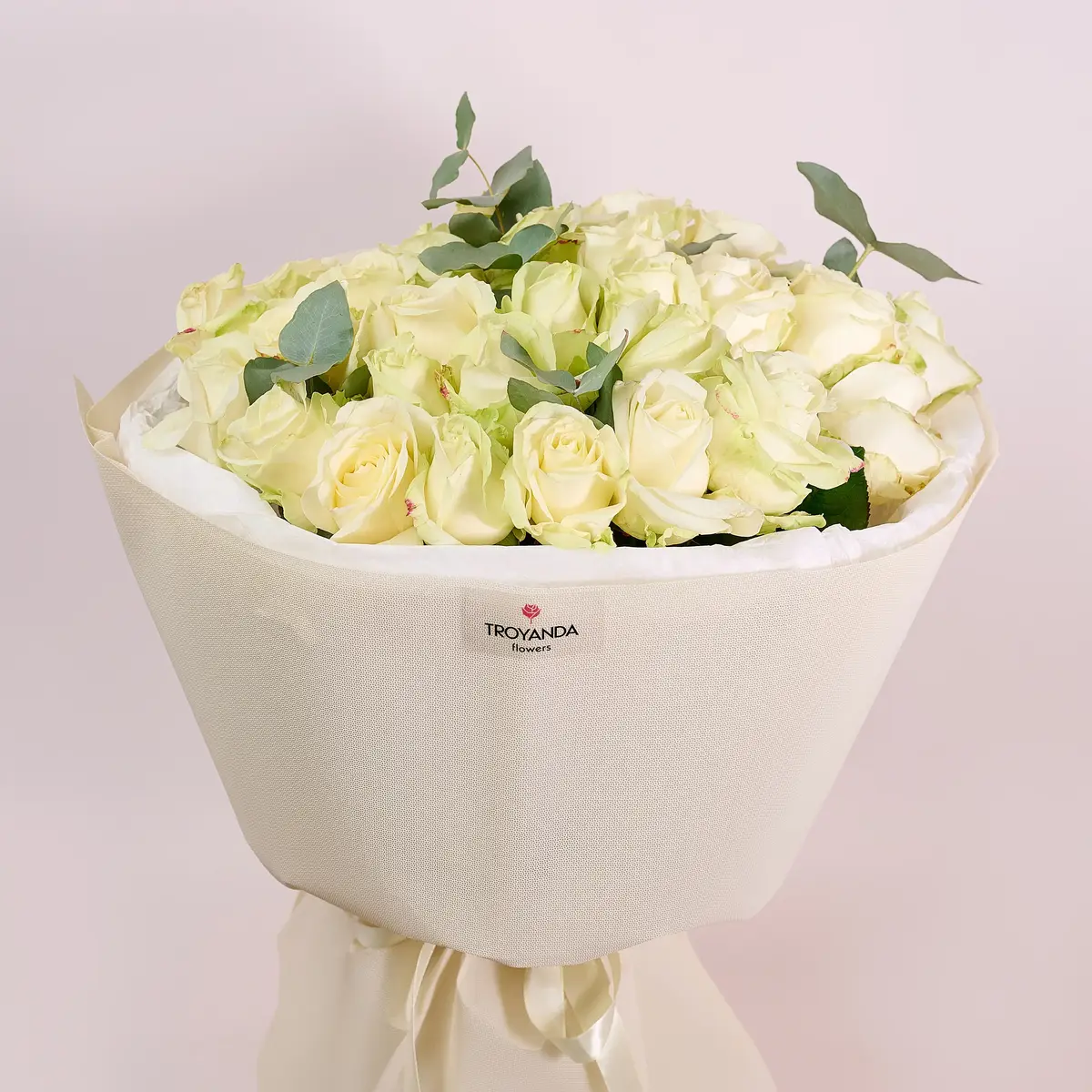 Букет 27 Роз белых Аваланч купить недорого в Украине, фото 2