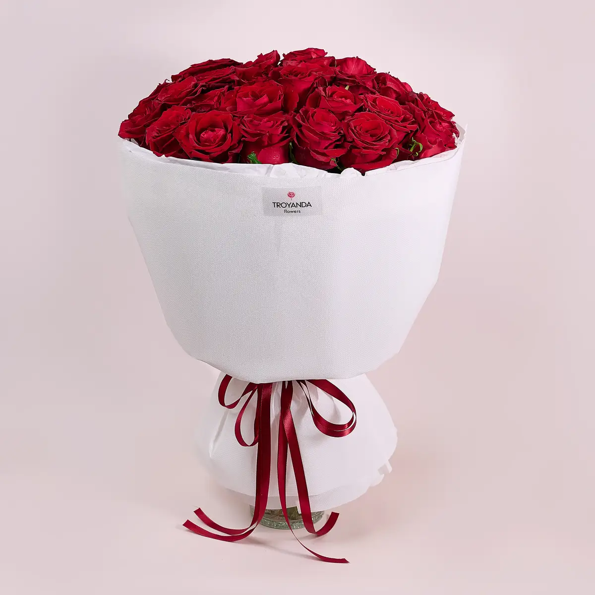 Букет 25 Троянд червоних Евер Ред купити