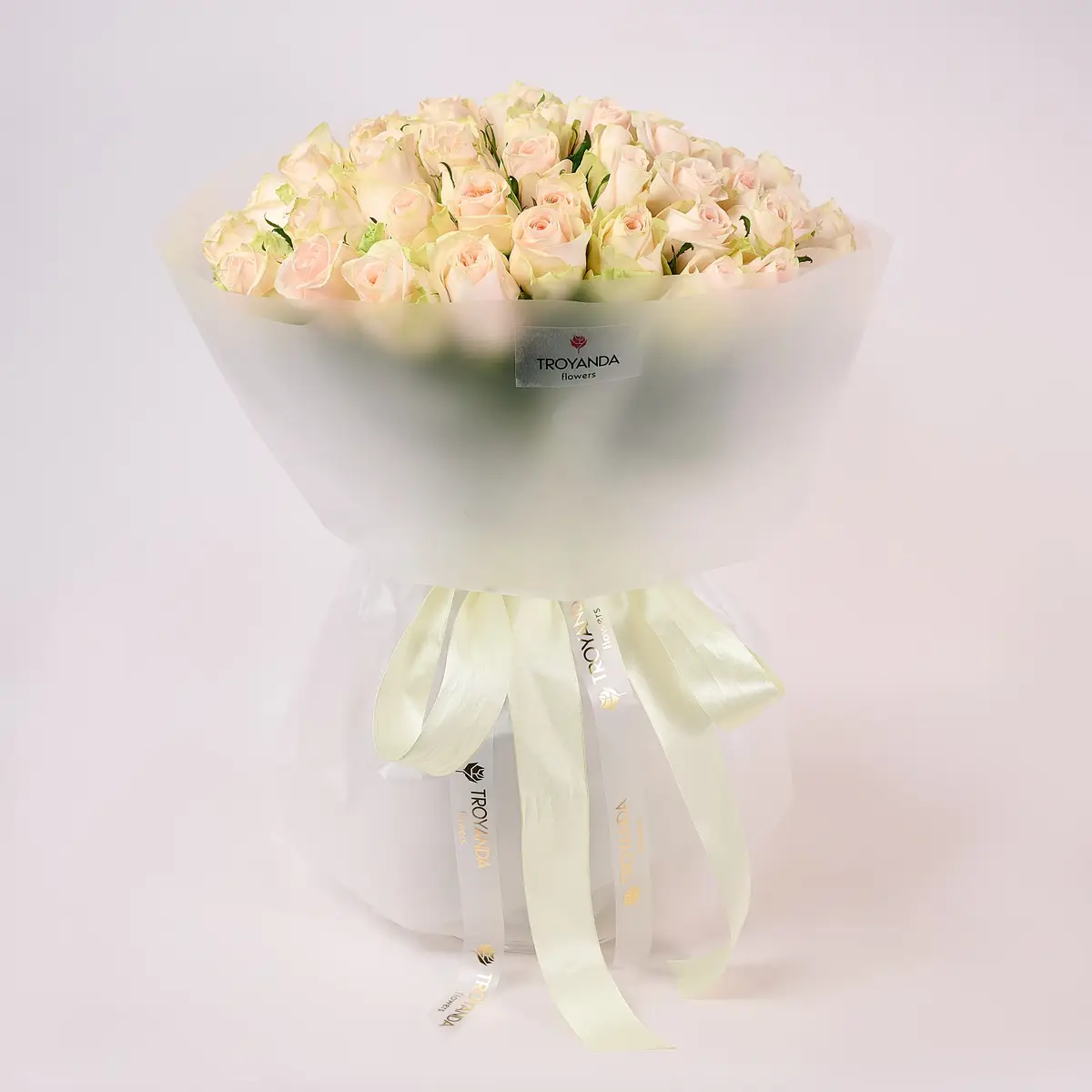 Букет 55 Троянд Ведінг Роуз купити
