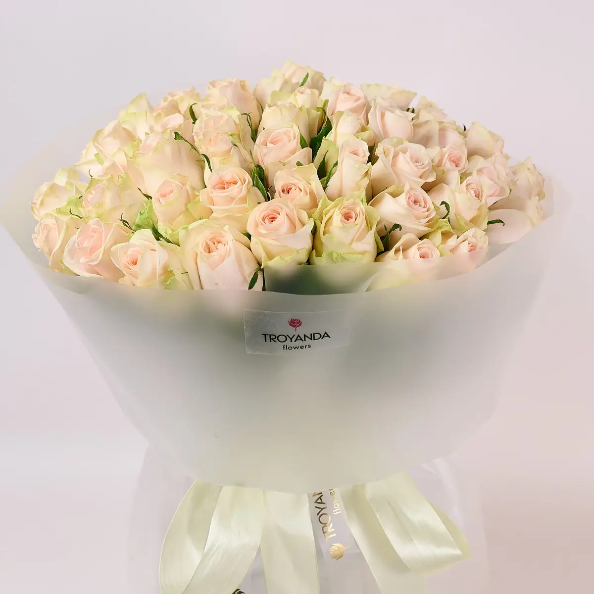 Букет 55 Троянд Ведінг Роуз купити недорого в Україні, фото 2