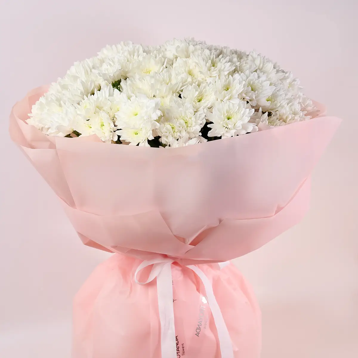 Букет 19 Білих Хризантем купити недорого в Україні, фото 2