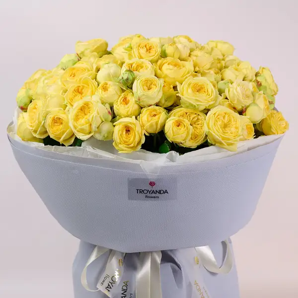 Букет 41 Троянда спрей Піоні Баблз купити