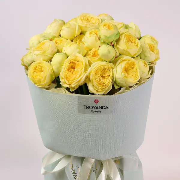 Букет 11 Троянд спрей Піоні Баблз купити