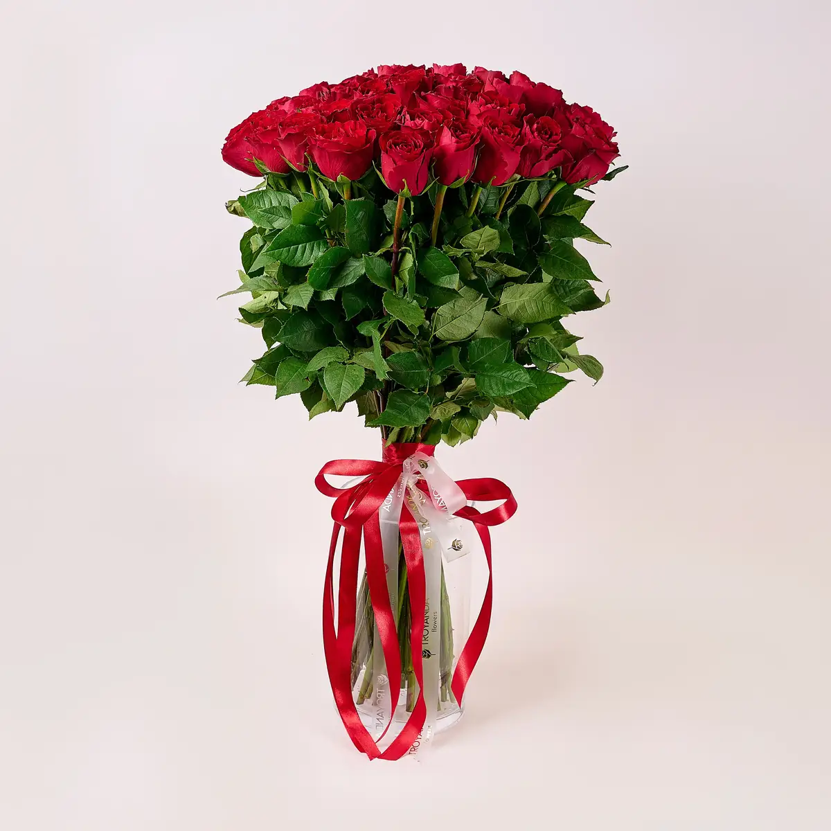 Букет 45 Троянд червоних Мадам Ред купити