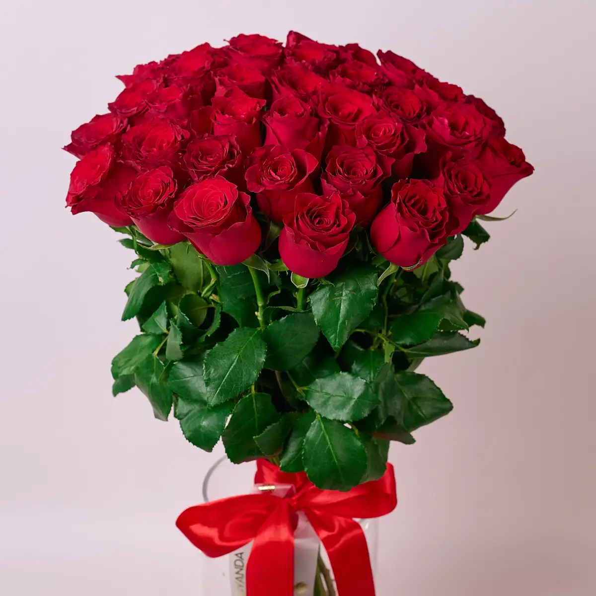 Букет 35 Троянд червоних Родос купити недорого в Україні, фото 2