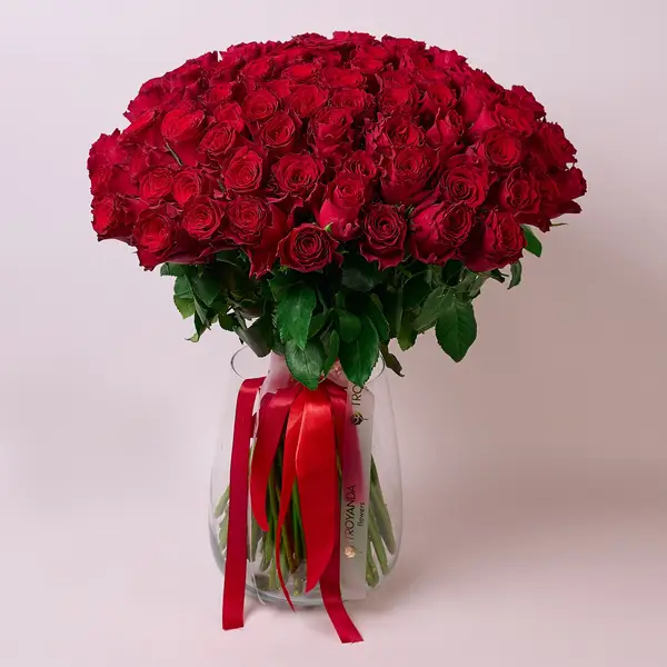 Букет 101 Троянда червона Родос купити