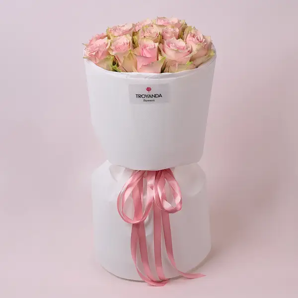 Букет 15 Троянд Пінк Атена купити