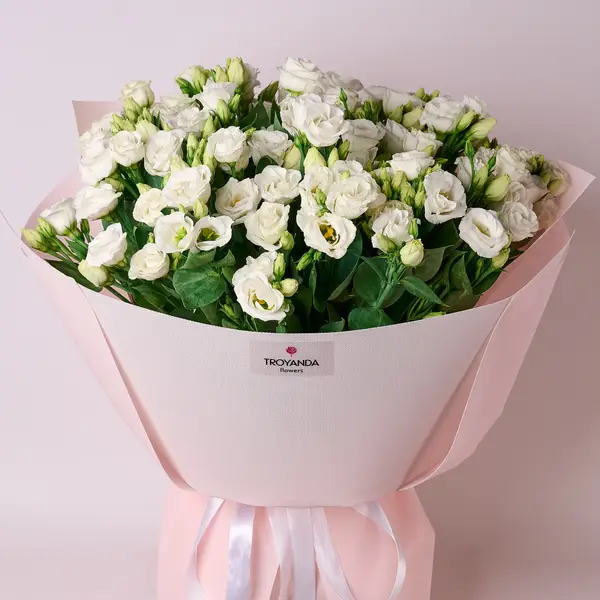 Букет 23 Белых эустомы купить