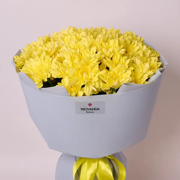 Букет 11 Жовтих Хризантем купити