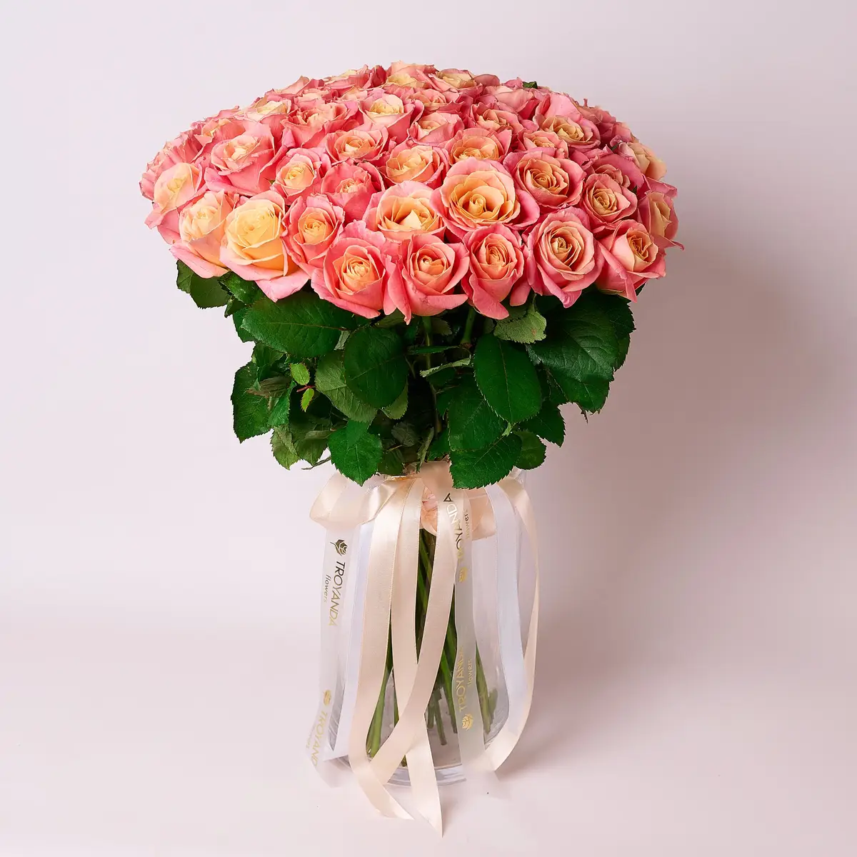 Букет 51 Троянда Міс Піггі купити