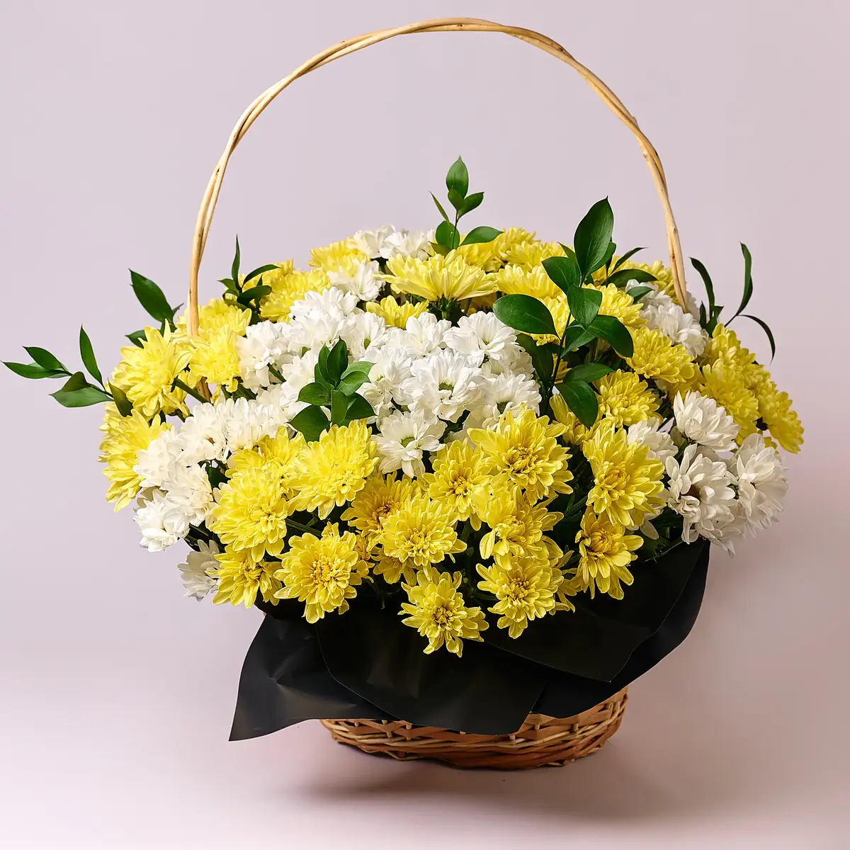 Корзина траурна з Хризантем купити