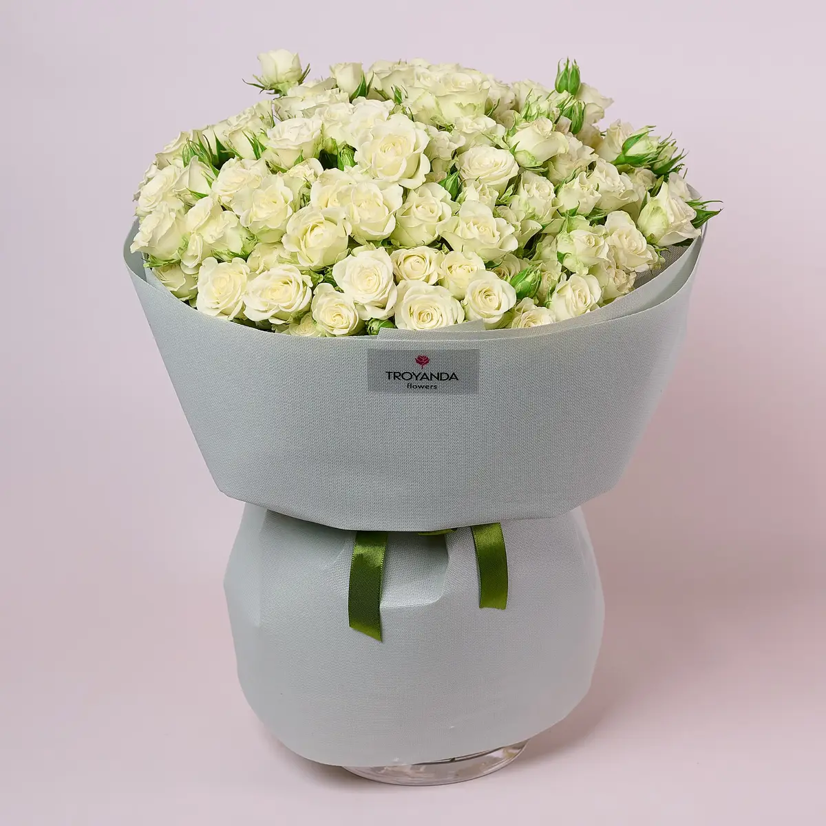 Букет 31 Троянда спрей Сновфлейк купити