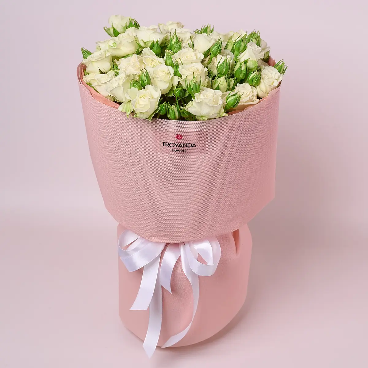 Букет 11 Троянд спрей Сновфлейк купити