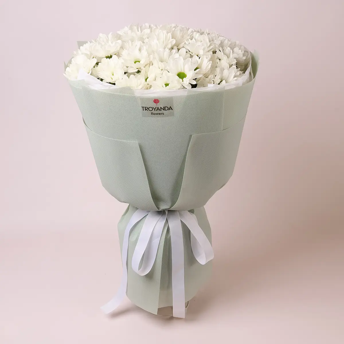 Букет 11 Білих Хризантем Ромашка купити