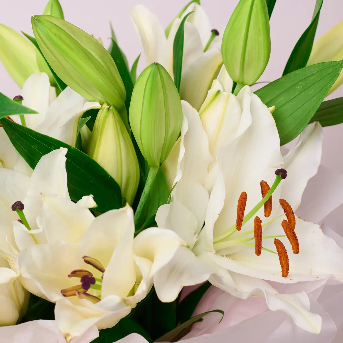 Букет 5 Білих Лілій купити недорого в Україні, фото 3