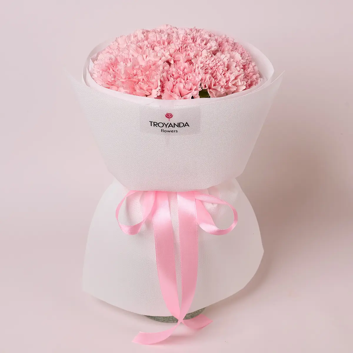 Букет 15 Рожевих Гвоздик купити