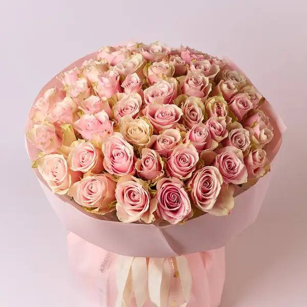 Букет 51 Троянда Пінк Атена купити