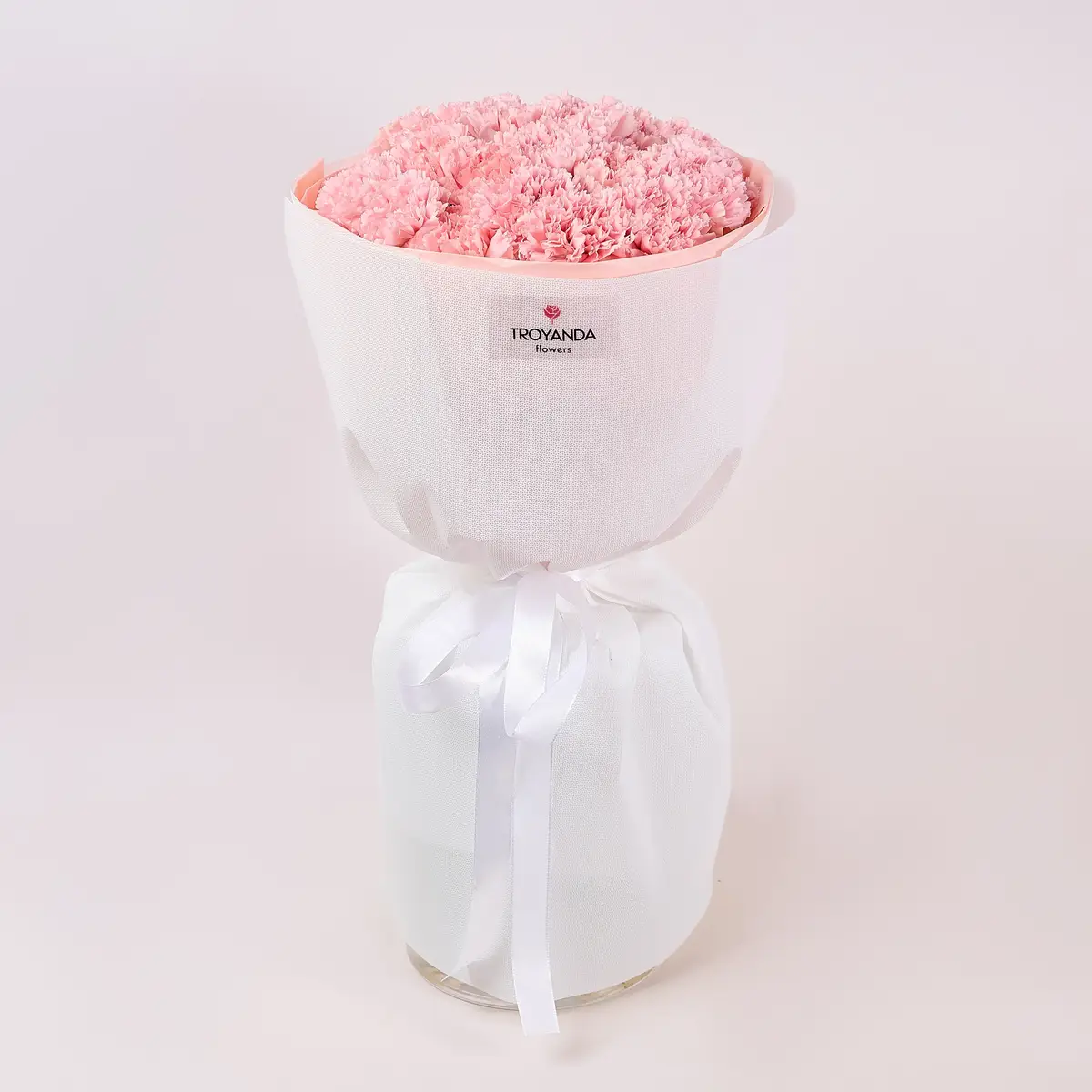 Букет 25 Рожевих Гвоздик купити