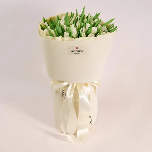Букет 51 Белый тюльпан купить