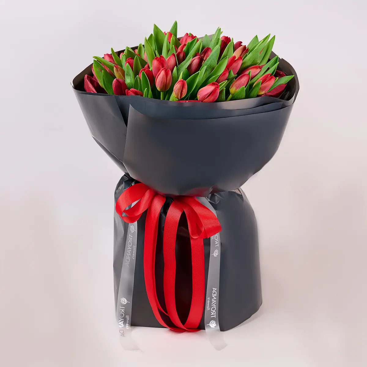 Букет 51 Червоний Тюльпан купити