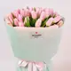 Букет 35 бледно -розовых тюльпанов купить