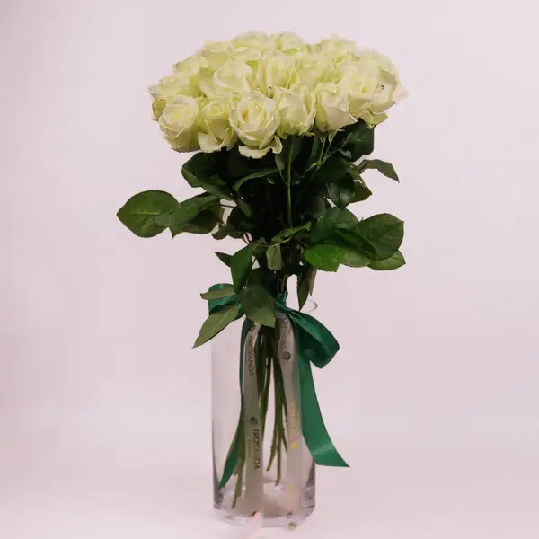 Букет 19 Троянд білих Аваланч купити