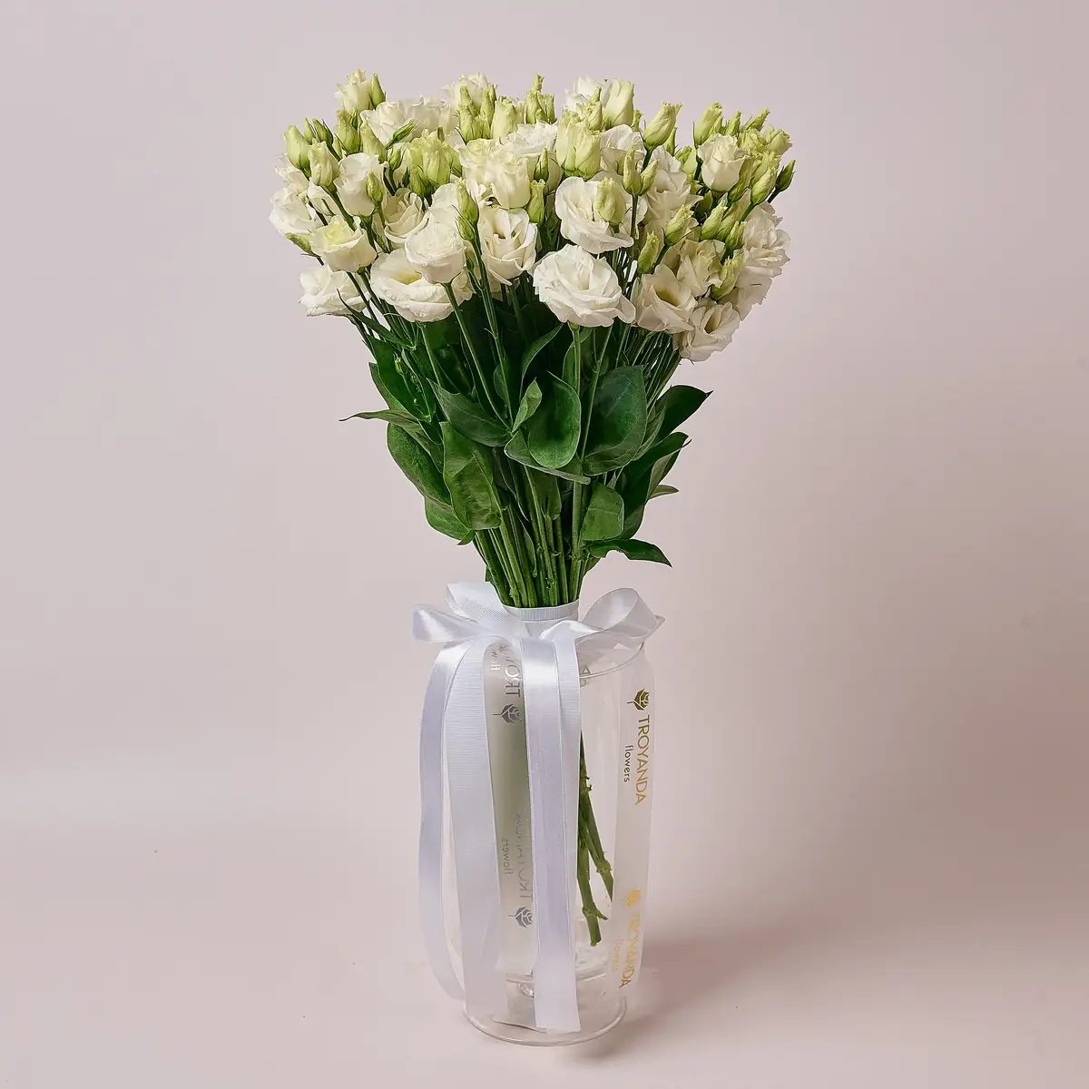 Букет 15 Белых эустом купить