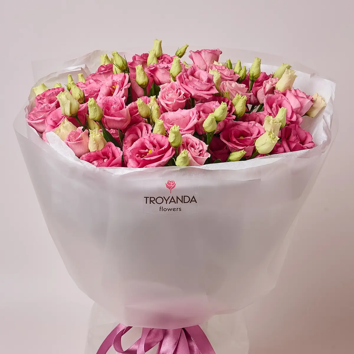 Букет 19 розовых эустом купить недорого в Украине, фото 2