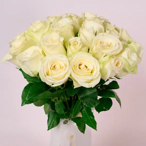 Букет 27 Троянд білих Сновсторм купити