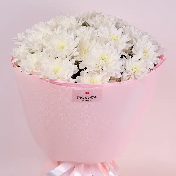 Букет 11 Білих Хризантем купити