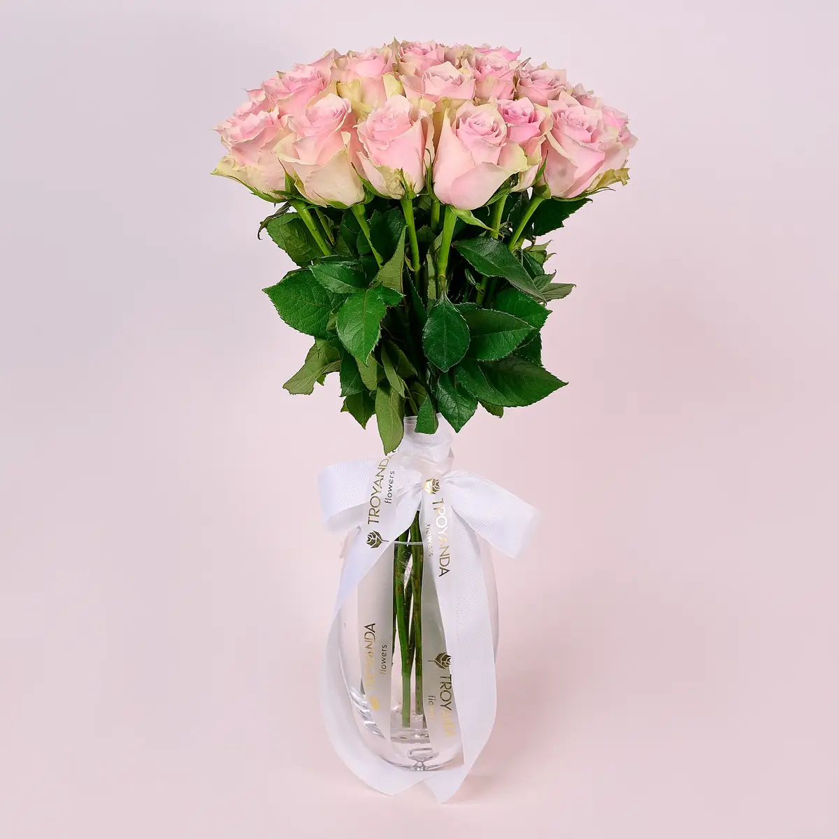 Букет 25 Троянд Пінк Атена купити