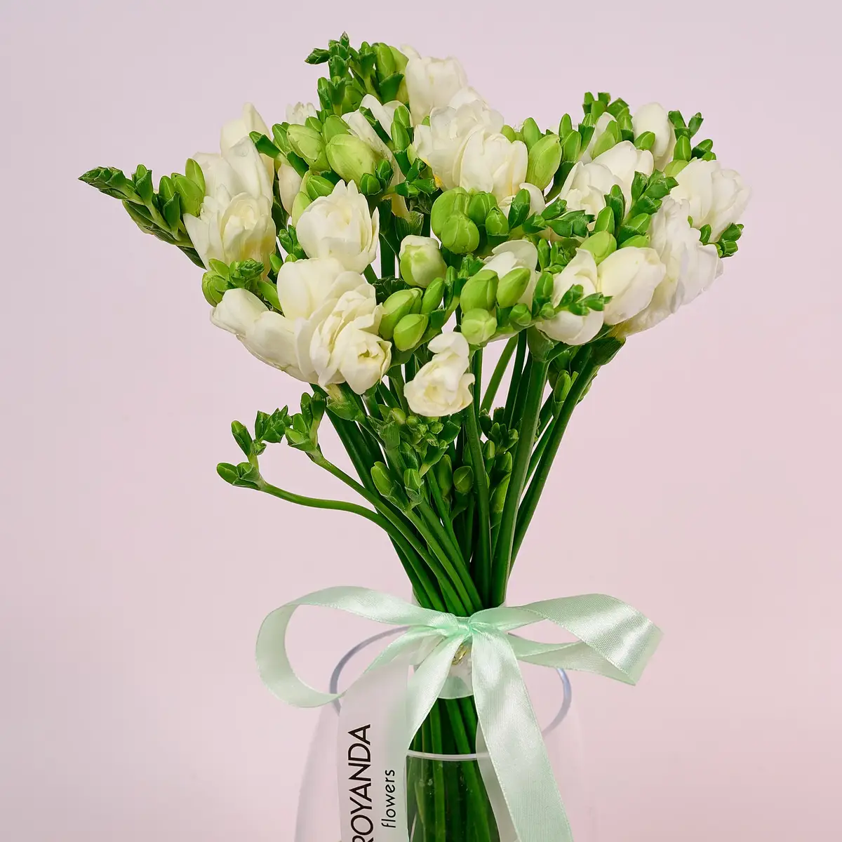 Букет 19 Білих Фрезій купити недорого в Україні, фото 2