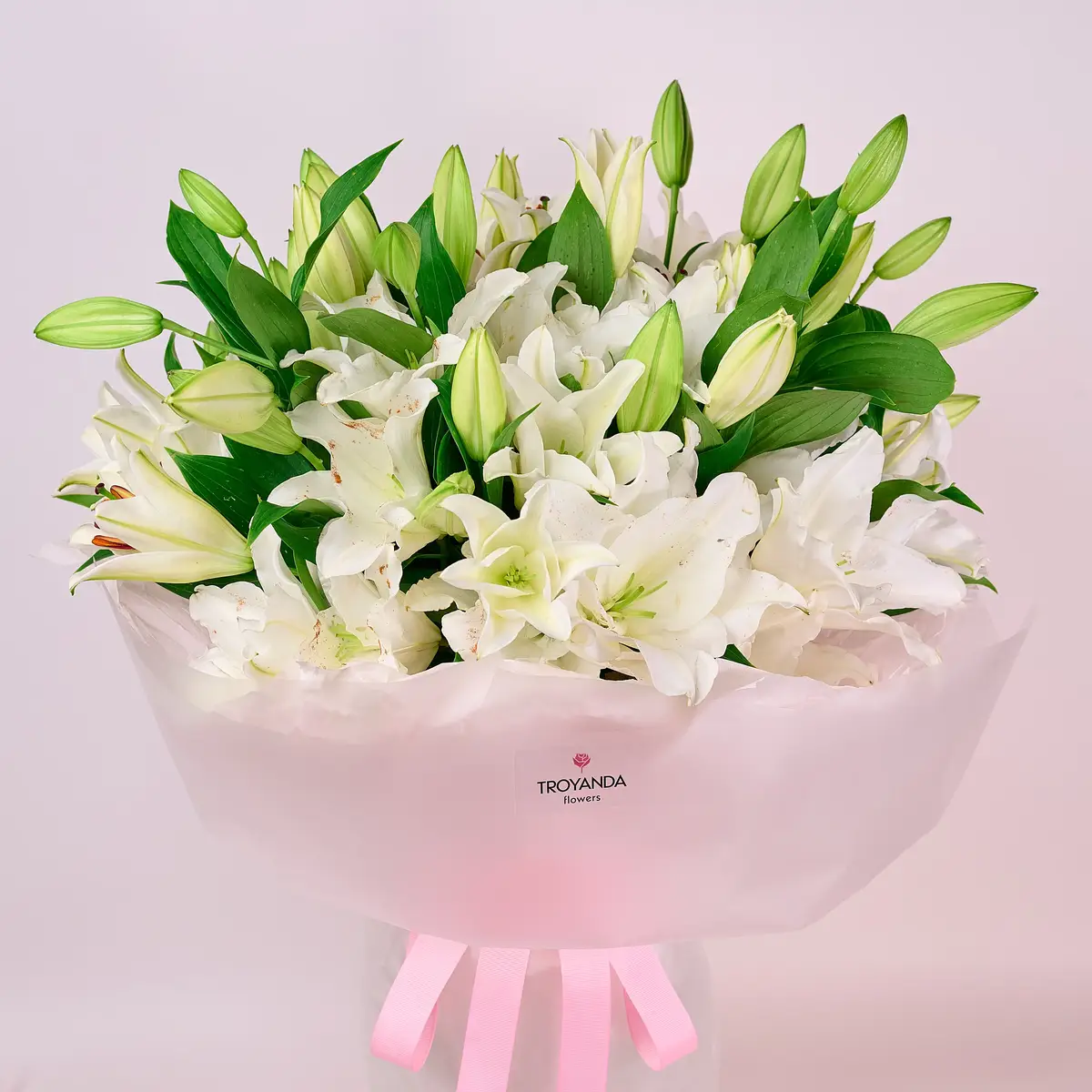 Букет 15 Білих Лілій купити недорого в Україні, фото 2
