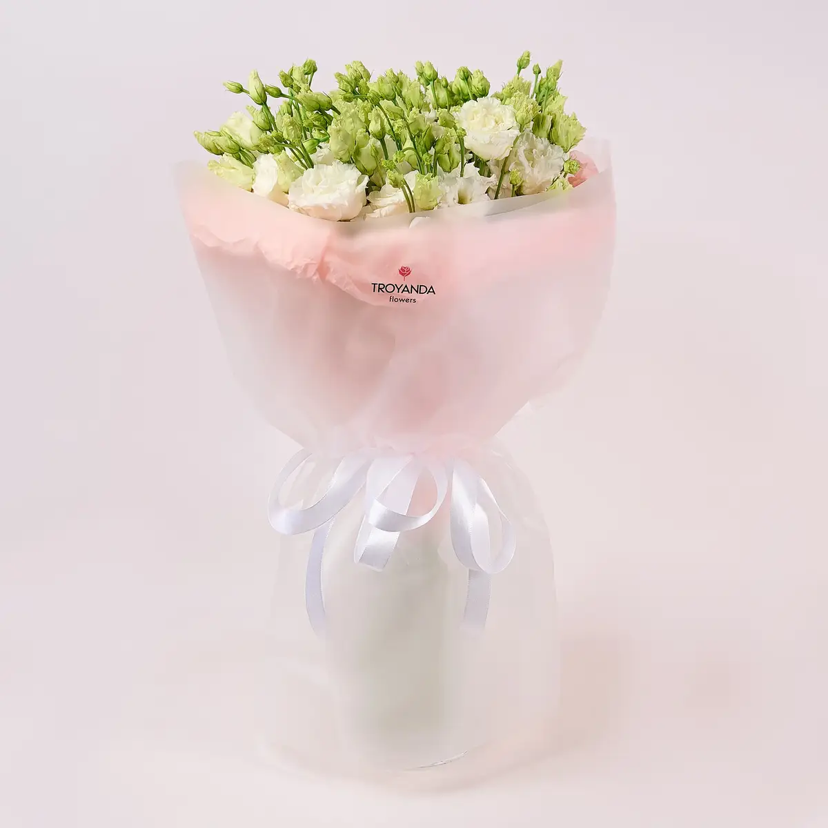 Букет 11 белых еустом купить