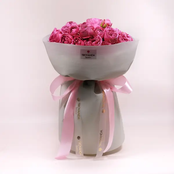 Букет 15 Троянд спрей Місті Баблз купити