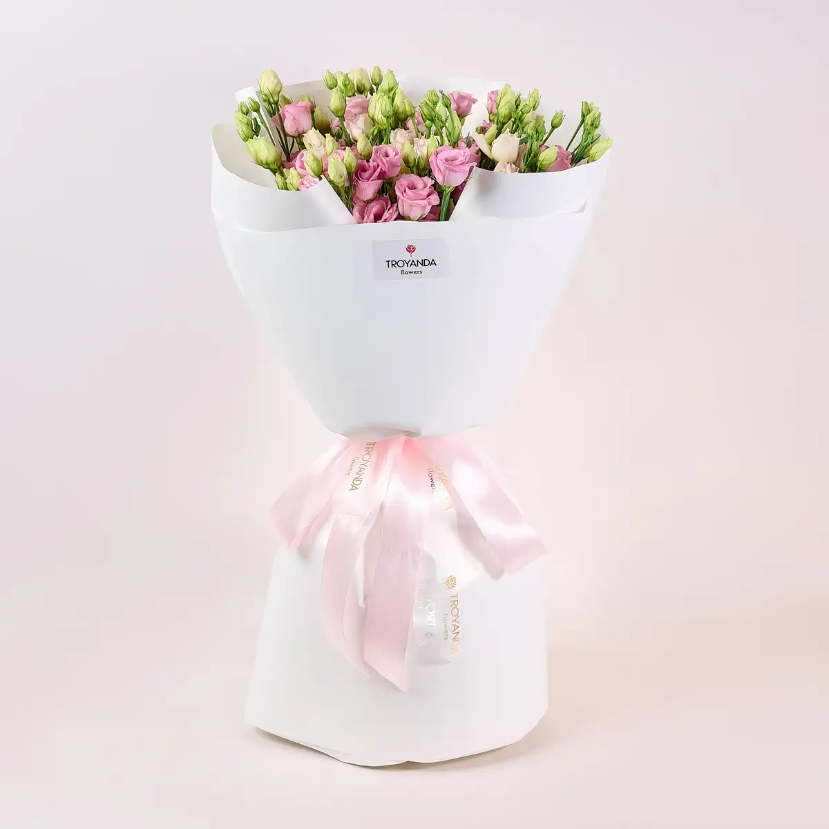 Букет 11 Розовых эустом купить