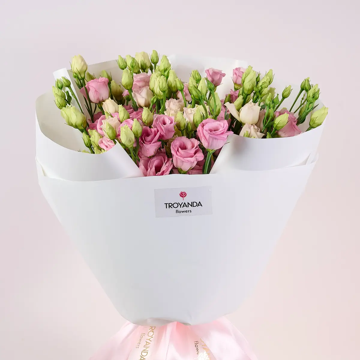 Букет 11 Розовых эустом купить недорого в Украине, фото 2