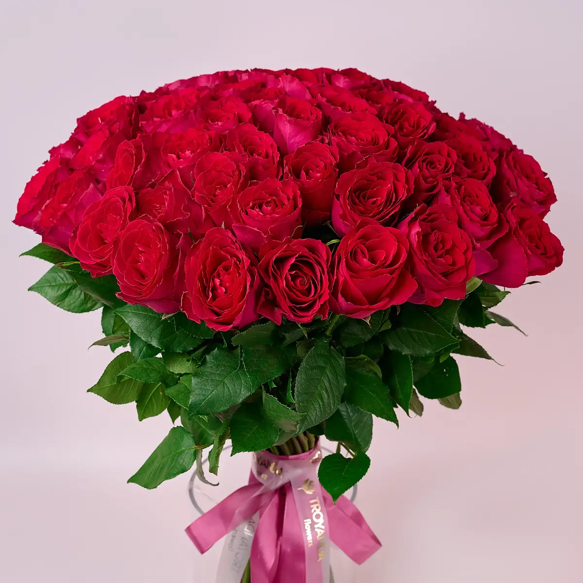 Букет 55 Троянд Мадам Церіз купити недорого в Україні, фото 2