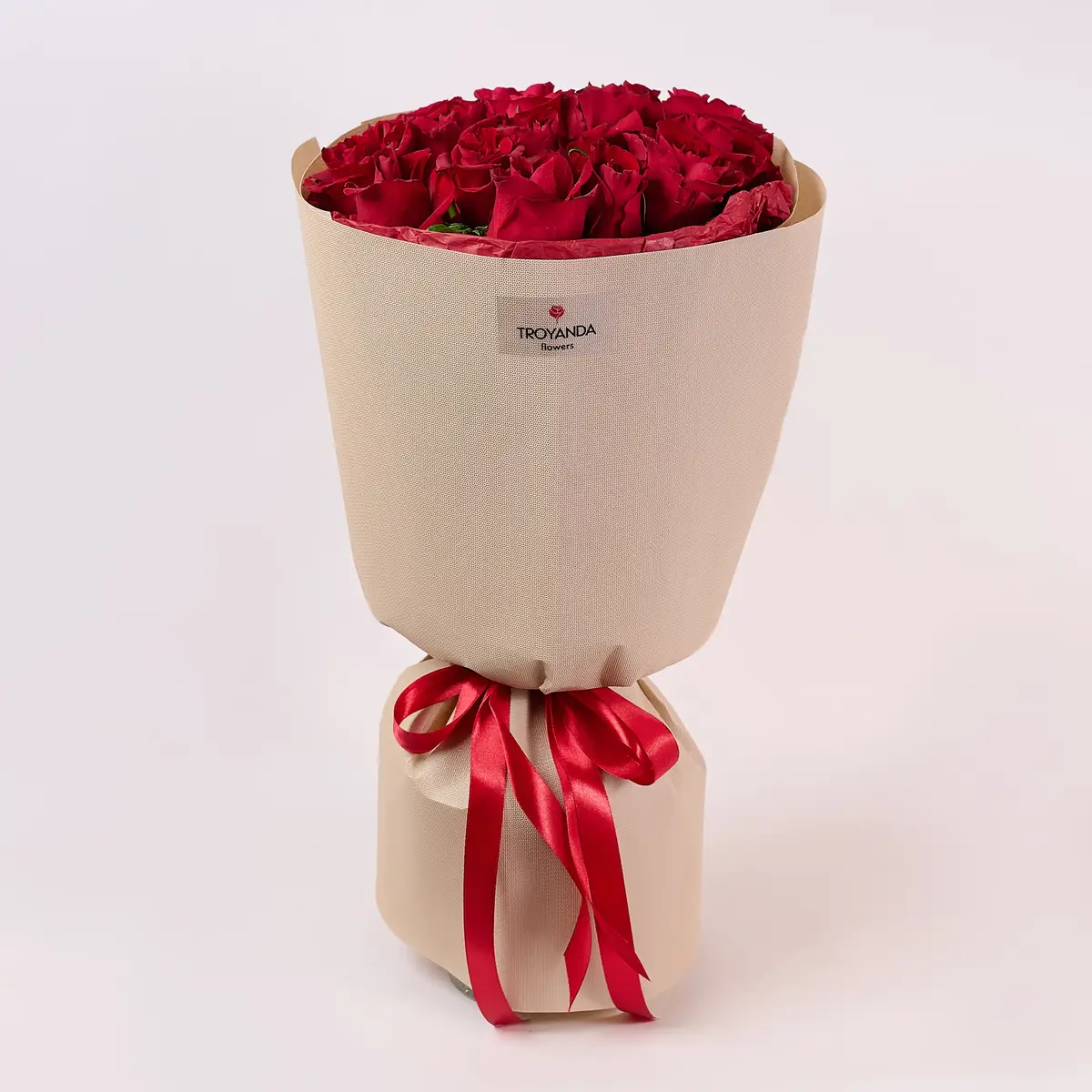 Букет 15 Троянд червоних Евер Ред купити