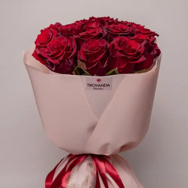 Букет 15 Троянд червоних Експлорер купити