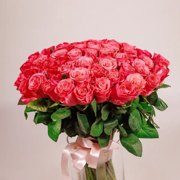 Букет 65 Троянд Пінк Таказі купити