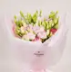 Букет 11 бело-розовых еустом купить