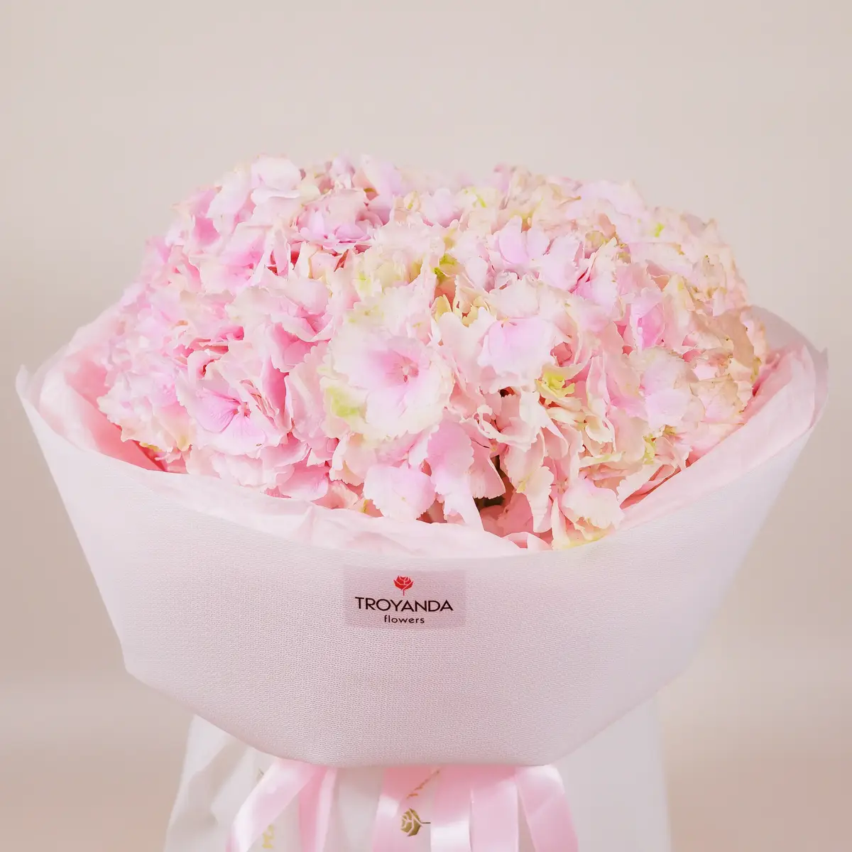 Букет 3 Рожевих Гортензії купити недорого в Україні, фото 2